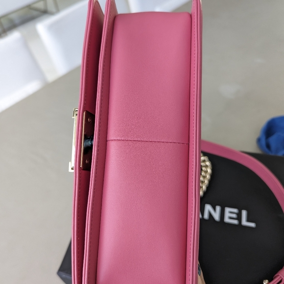 Chanel boy bag exotic python skin pink color ( collector piece) - Picture 4 of 11